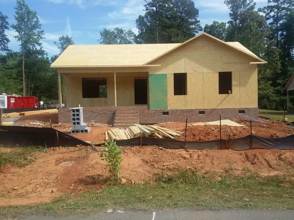New home under construction
