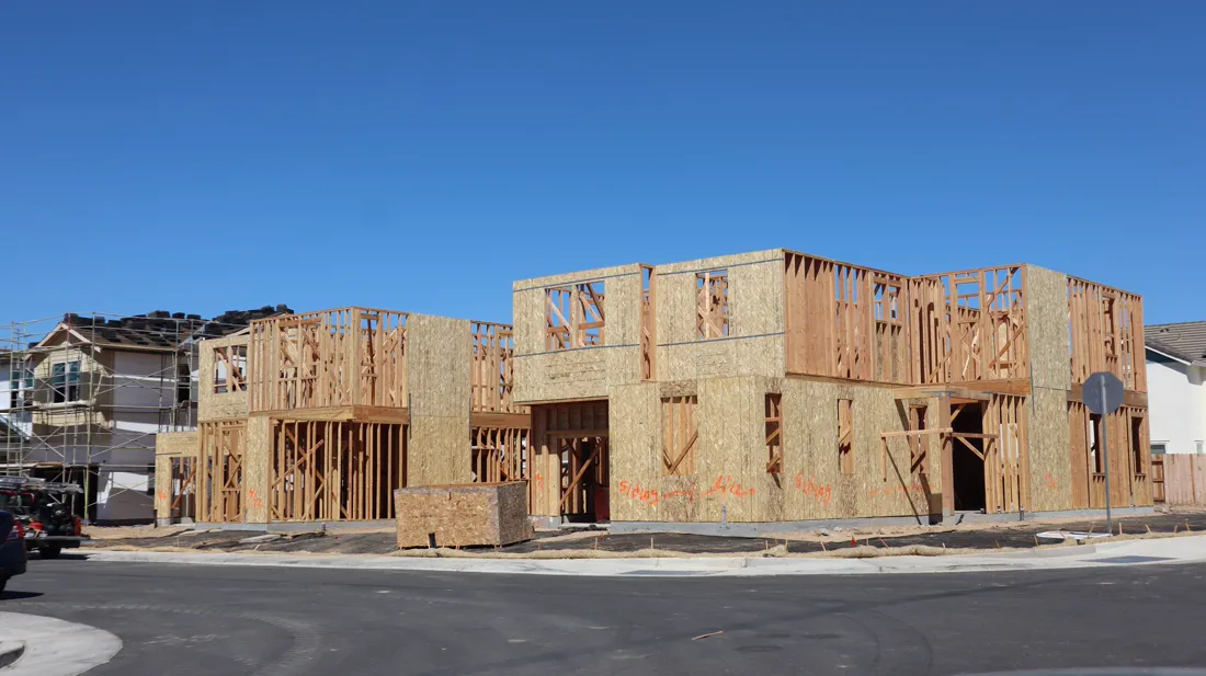 New home construction framing