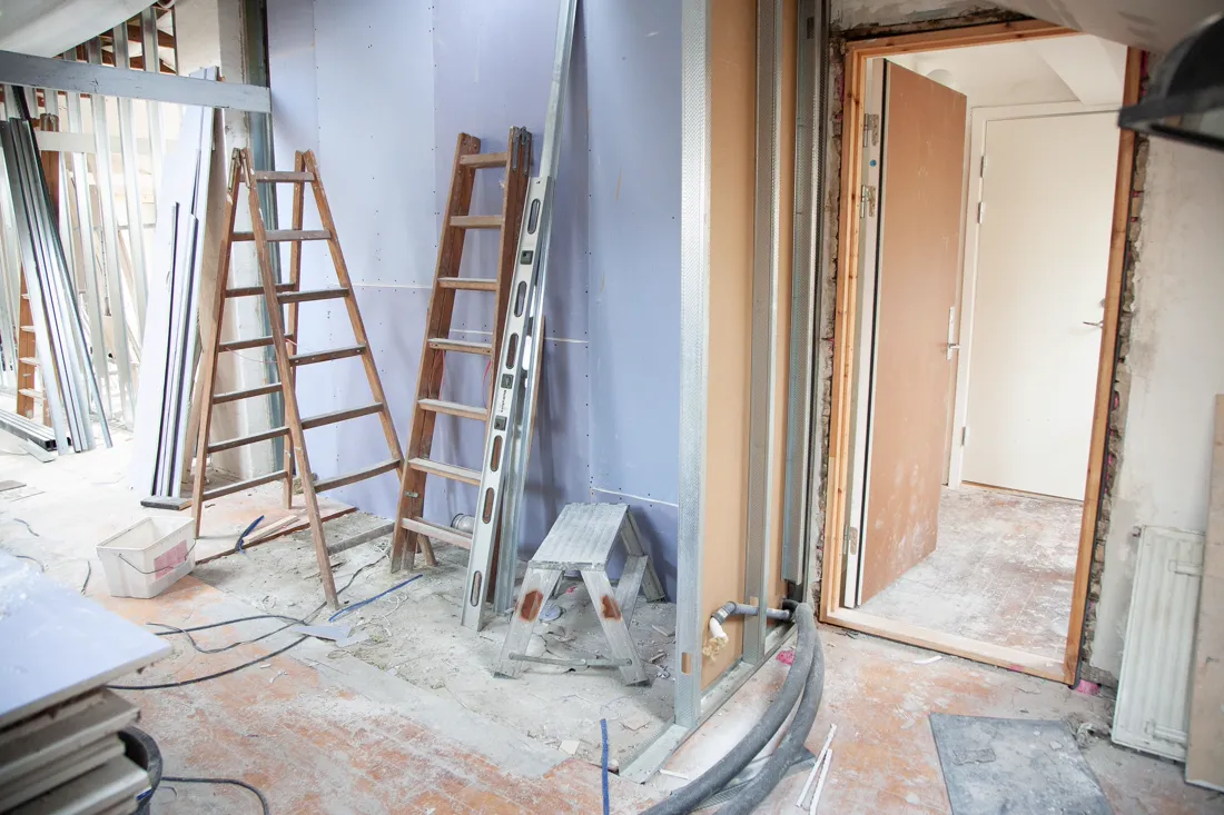 Interior remodel in progress